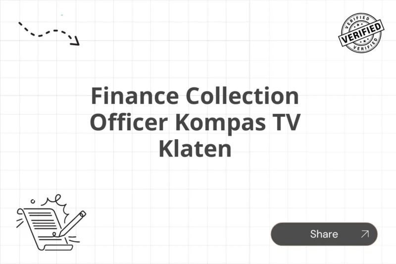Collection Officer (Penagihan) – Klaten