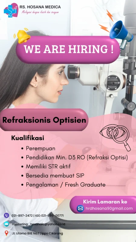 Refraction Optician (RO) Cabang Palembang