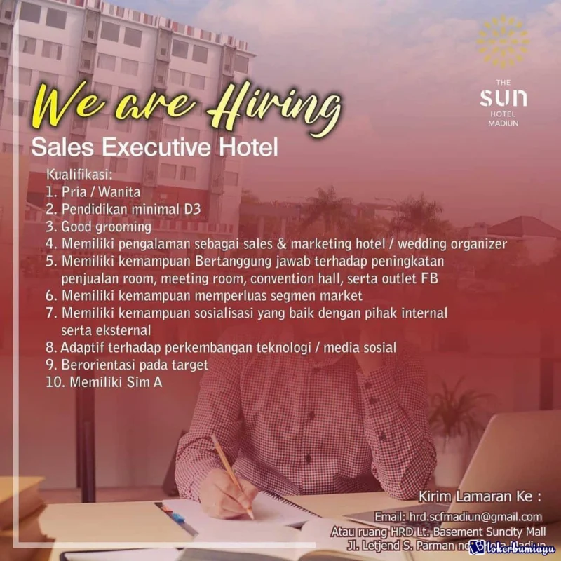 Sales Executive (Penempatan Madiun)