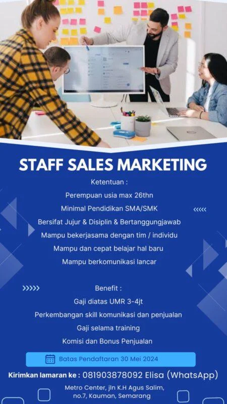 Staf Sales Marketing Lapangan