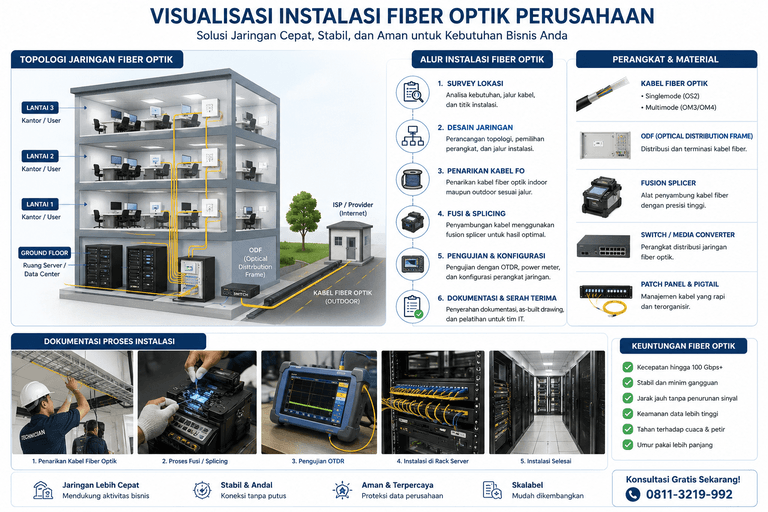 Teknisi Jaringan Fiber Optik (Karawang)